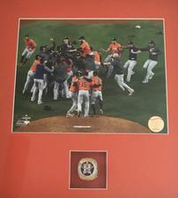 2017 Houston Astros Championship Celebration Photograph with World Series Ring 202//224